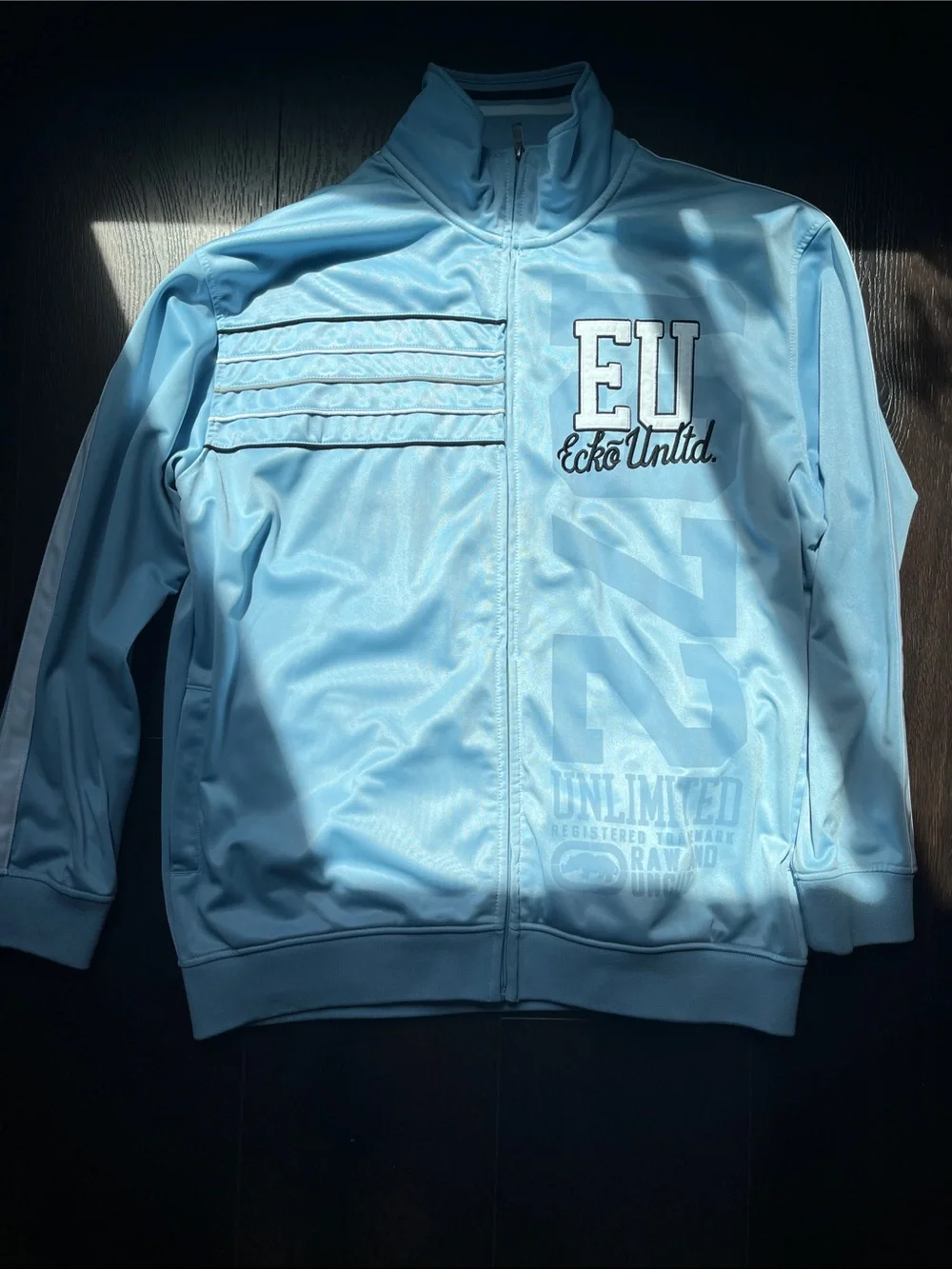 Ecko Unlimited Kids Light Blue Puffer Track Jacket